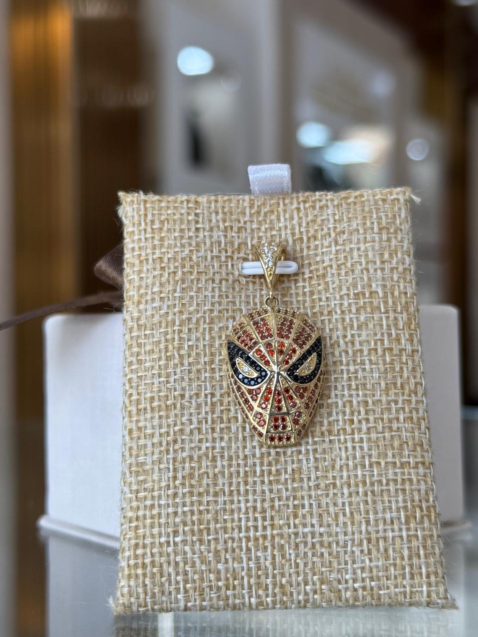 DIJE DE SPIDERMAN CON ZIRCONIAS 4.1G 10K